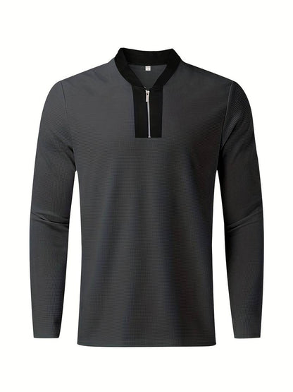 Zweiteiliges Herren Outfit Set – Modisches Freizeit- & Trainingsanzug Set mit Stehkragen
