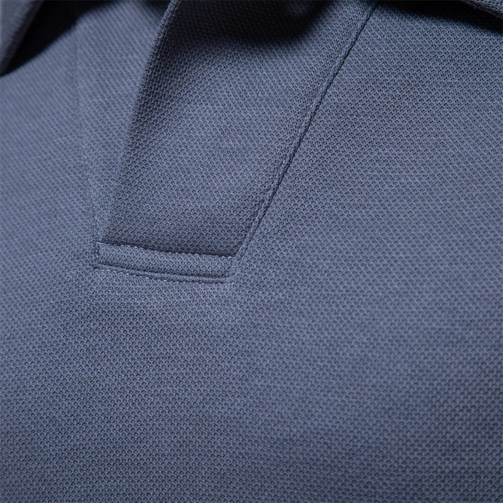 Langarm Poloshirt für Herren mit klassischem Kragen und stilvollem Schnitt – perfekt für Freizeit, Büro und Alltag