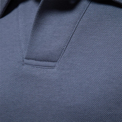 Langarm Poloshirt für Herren mit klassischem Kragen und stilvollem Schnitt – perfekt für Freizeit, Büro und Alltag