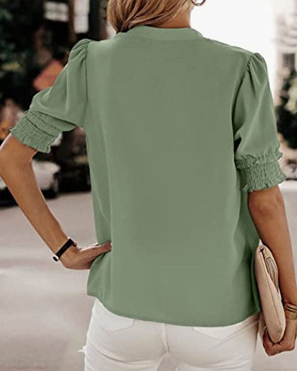 Jente - Bluse mit V-Ausschnitt