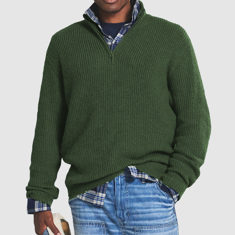 Pullover mit Zip-Verschluss