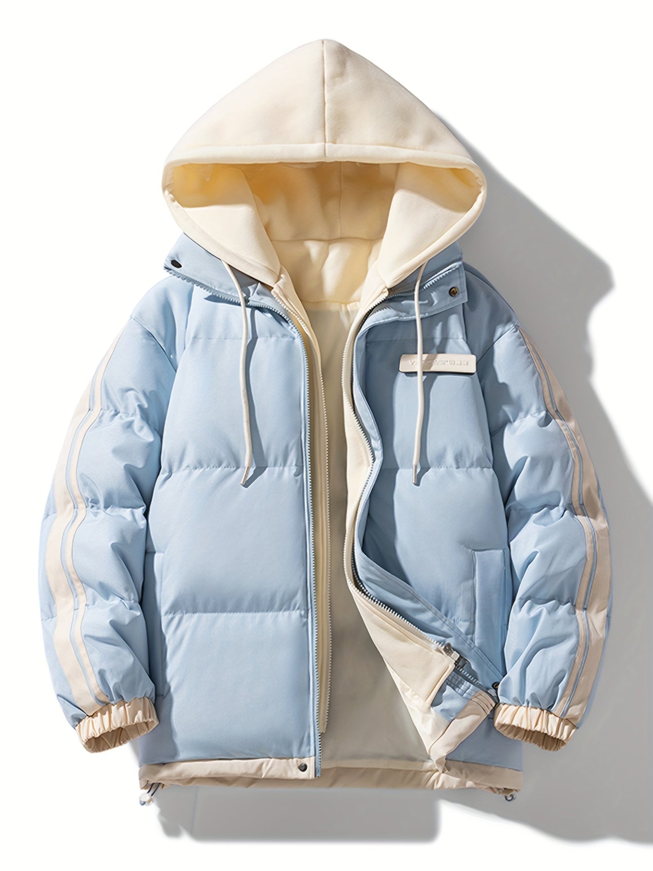 Lässige warme Puffer-Winterjacke mit Kapuze für Damen | Perfekt für Outdoor-Aktivitäten