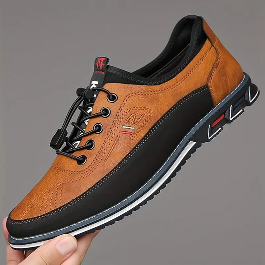Herren Freizeitschuhe mit rutschfester Sohle – Bequeme Schnürschuhe im sportlich-modernen Design
