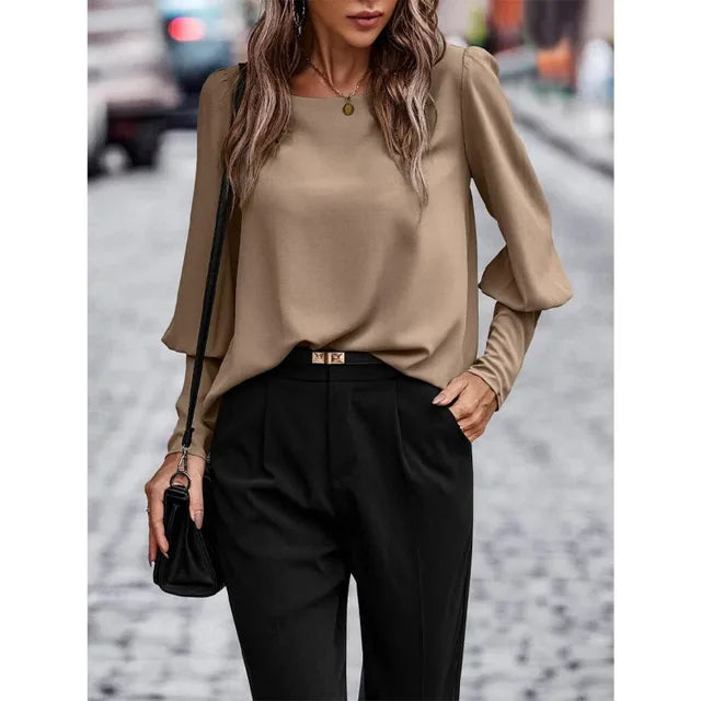 Milyn - Elegante Bluse mit Rückenknöpfen