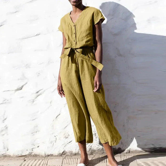 EVA - Vintage einfarbig Frauen Overall