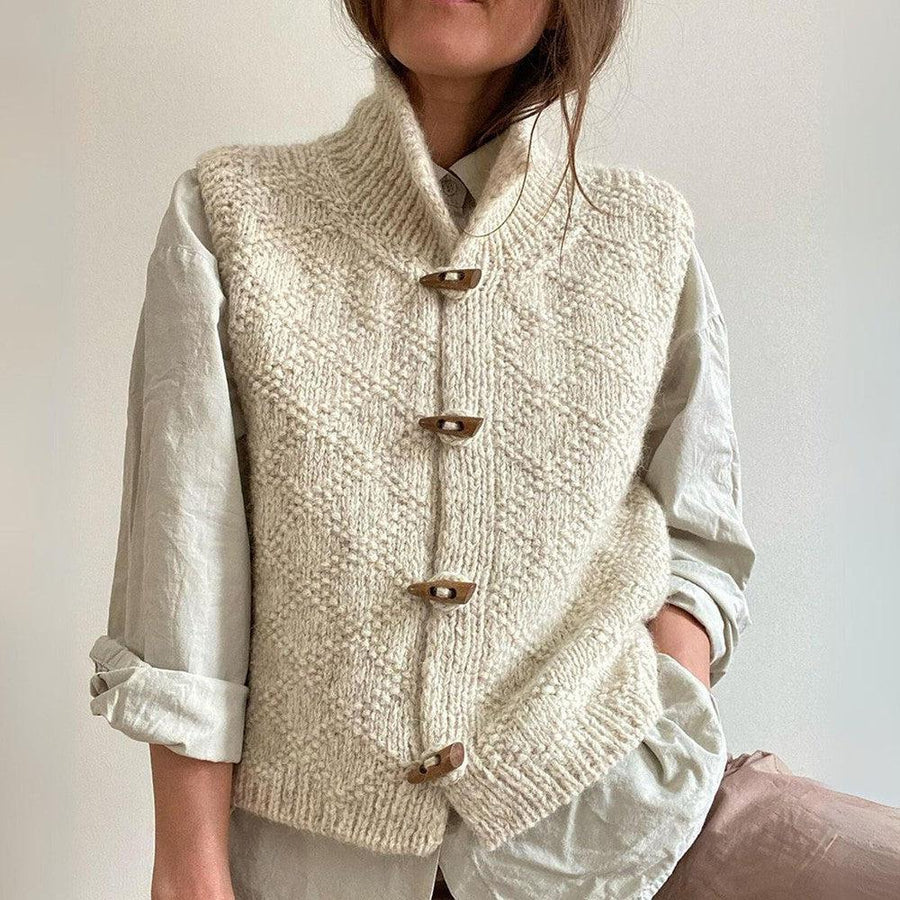 Maddie - Stylischer Ärmelloser Strickcardigan für Frauen