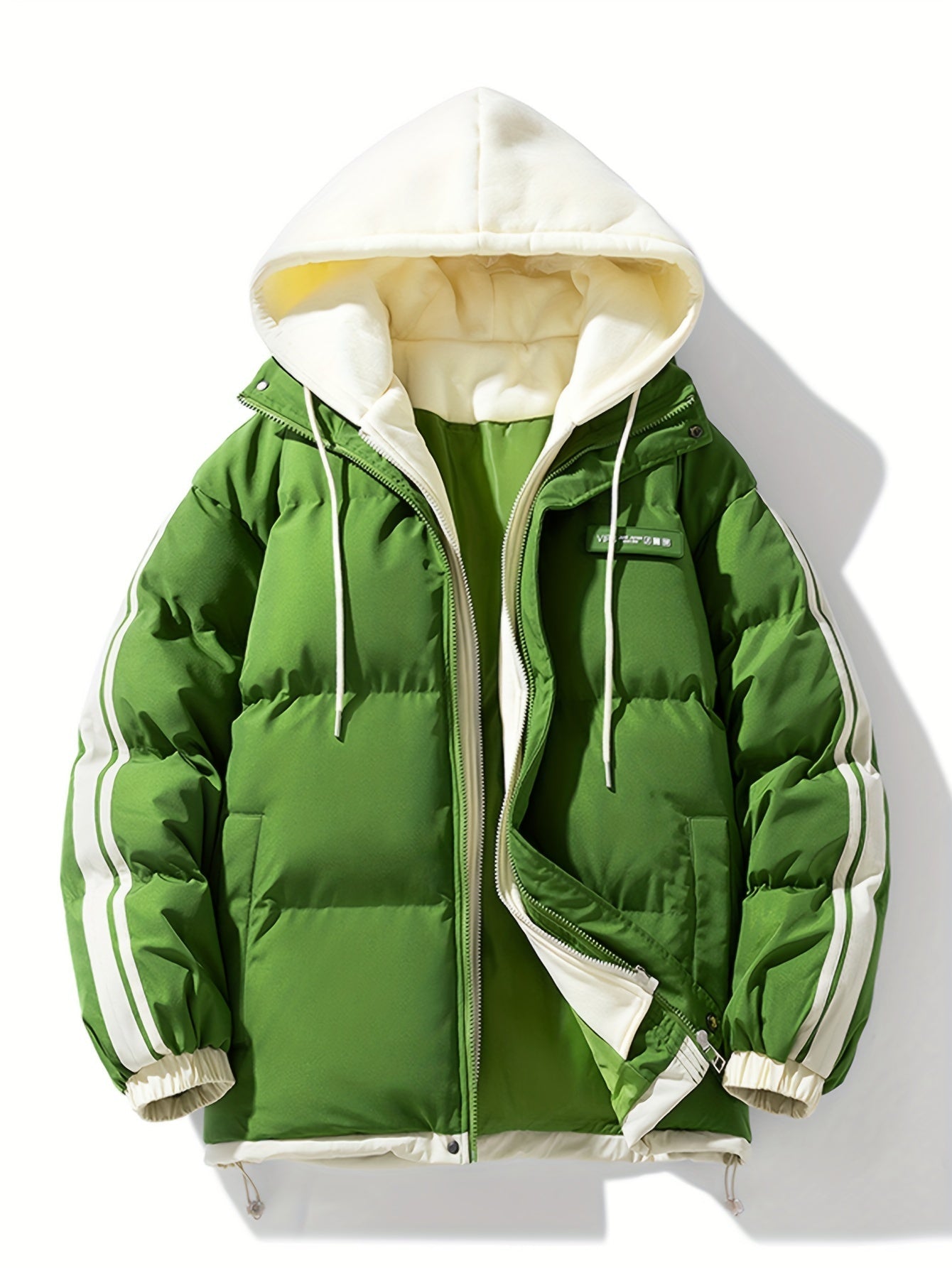 Lässige warme Puffer-Winterjacke mit Kapuze für Damen | Perfekt für Outdoor-Aktivitäten