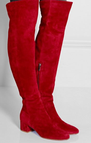 Mariana - elegante Stiefel mit über das Knie gehendem Absatz