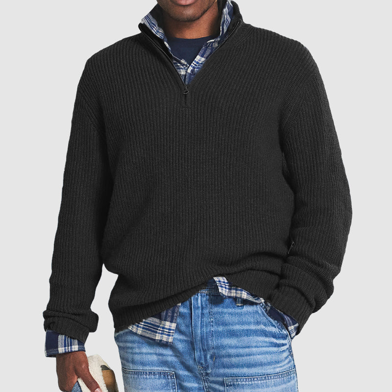 Pullover mit Zip-Verschluss