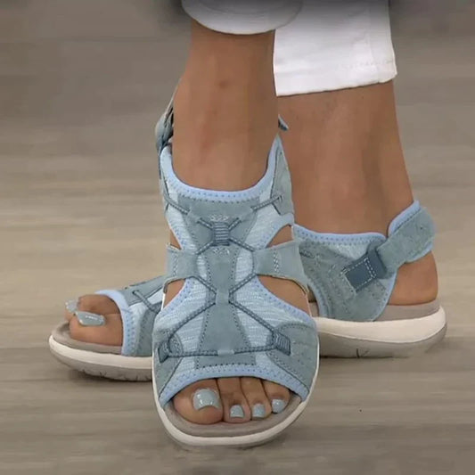 Bequeme Damen Trekkingsandalen mit Klettverschluss und rutschfester Sohle – Ideal für Sommer, Reisen & Alltag