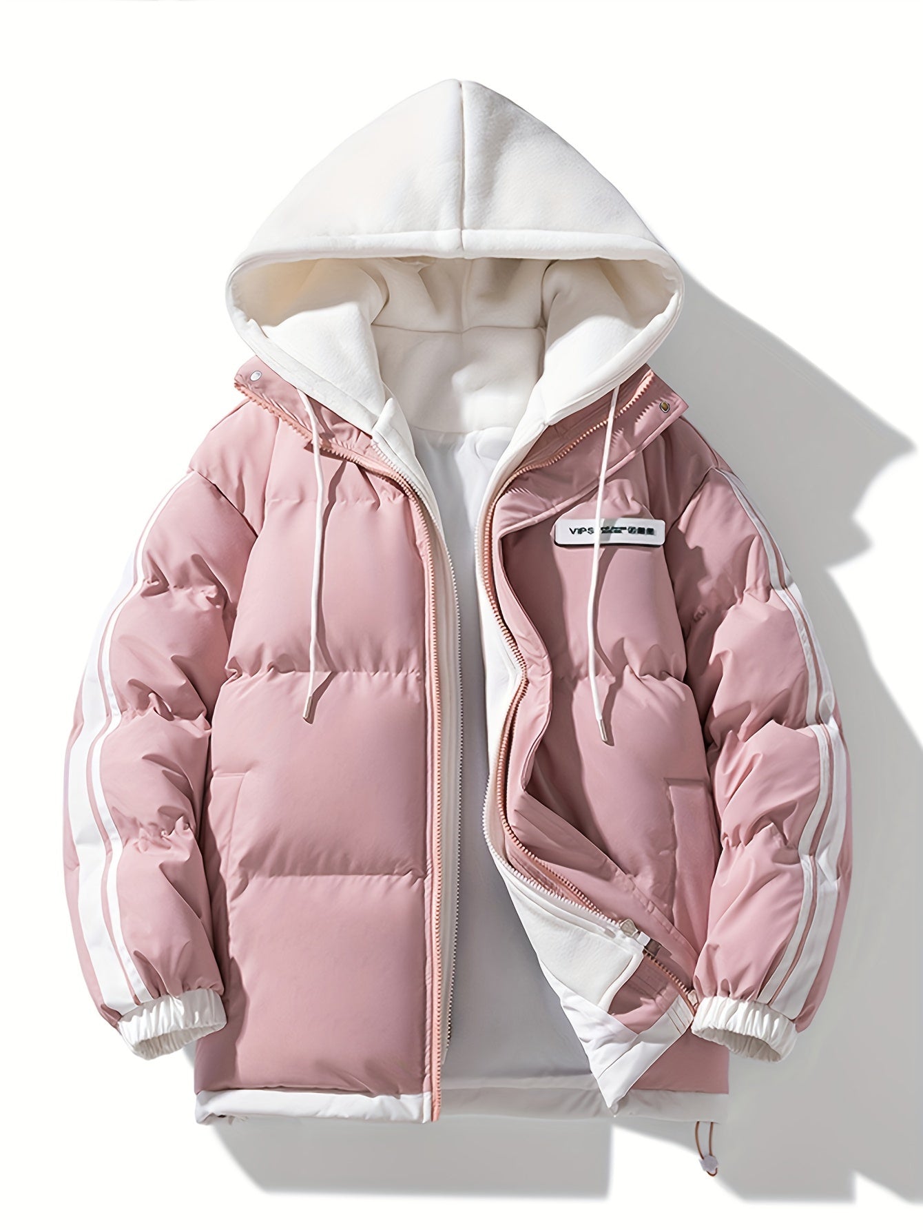 Lässige warme Puffer-Winterjacke mit Kapuze für Damen | Perfekt für Outdoor-Aktivitäten