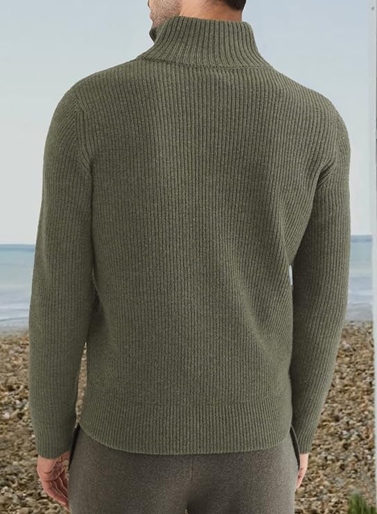 TOMMY - Stylischer Zipper Pullover für Herren (italienisches Design)