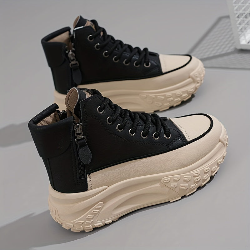 Lässige High-Top Plateau-Sneaker für Damen | Perfekt für Casual Days