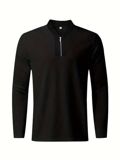 Zweiteiliges Herren Outfit Set – Modisches Freizeit- & Trainingsanzug Set mit Stehkragen