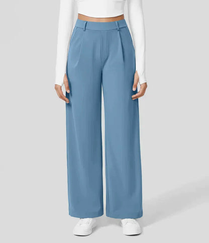 Elegante Damenhose mit weitem Bein – High Waist, Business & Casual geeignet