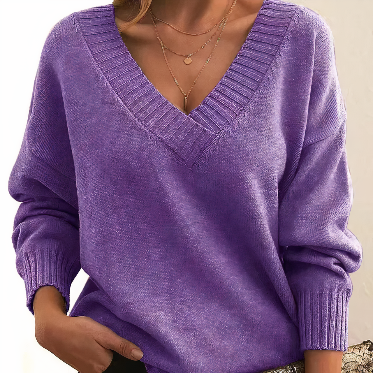 Stilvoller Kaschmir-Pullover