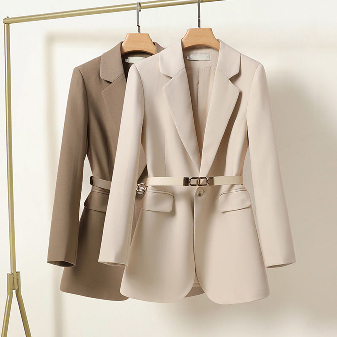 Damen Blazer mit Taillengürtel – Eleganter Business Look für Büro & Alltag