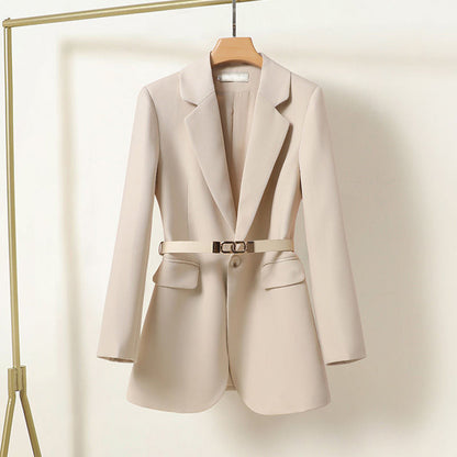 Damen Blazer mit Taillengürtel – Eleganter Business Look für Büro & Alltag