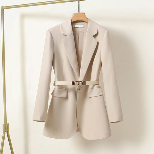 Damen Blazer mit Taillengürtel – Eleganter Business Look für Büro & Alltag