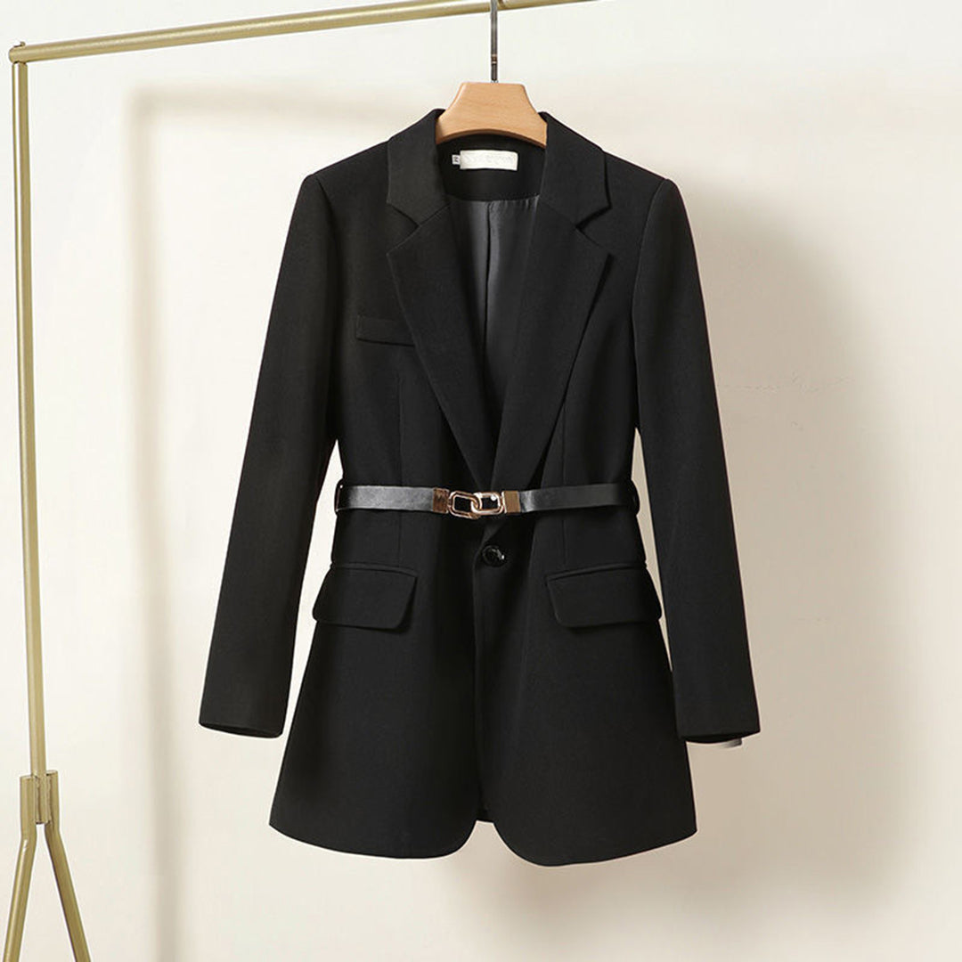 Damen Blazer mit Taillengürtel – Eleganter Business Look für Büro & Alltag