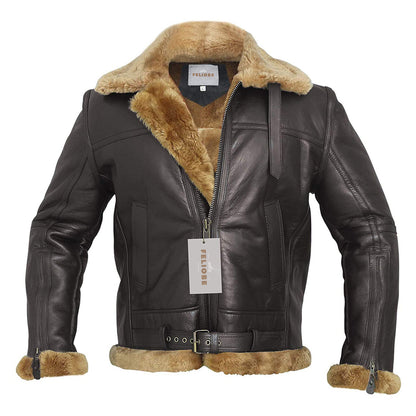 Philip | Leder Bomberjacke