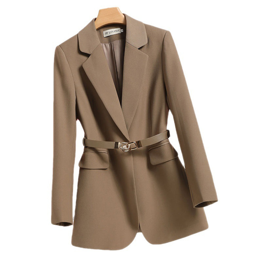 Damen Blazer mit Taillengürtel – Eleganter Business Look für Büro & Alltag