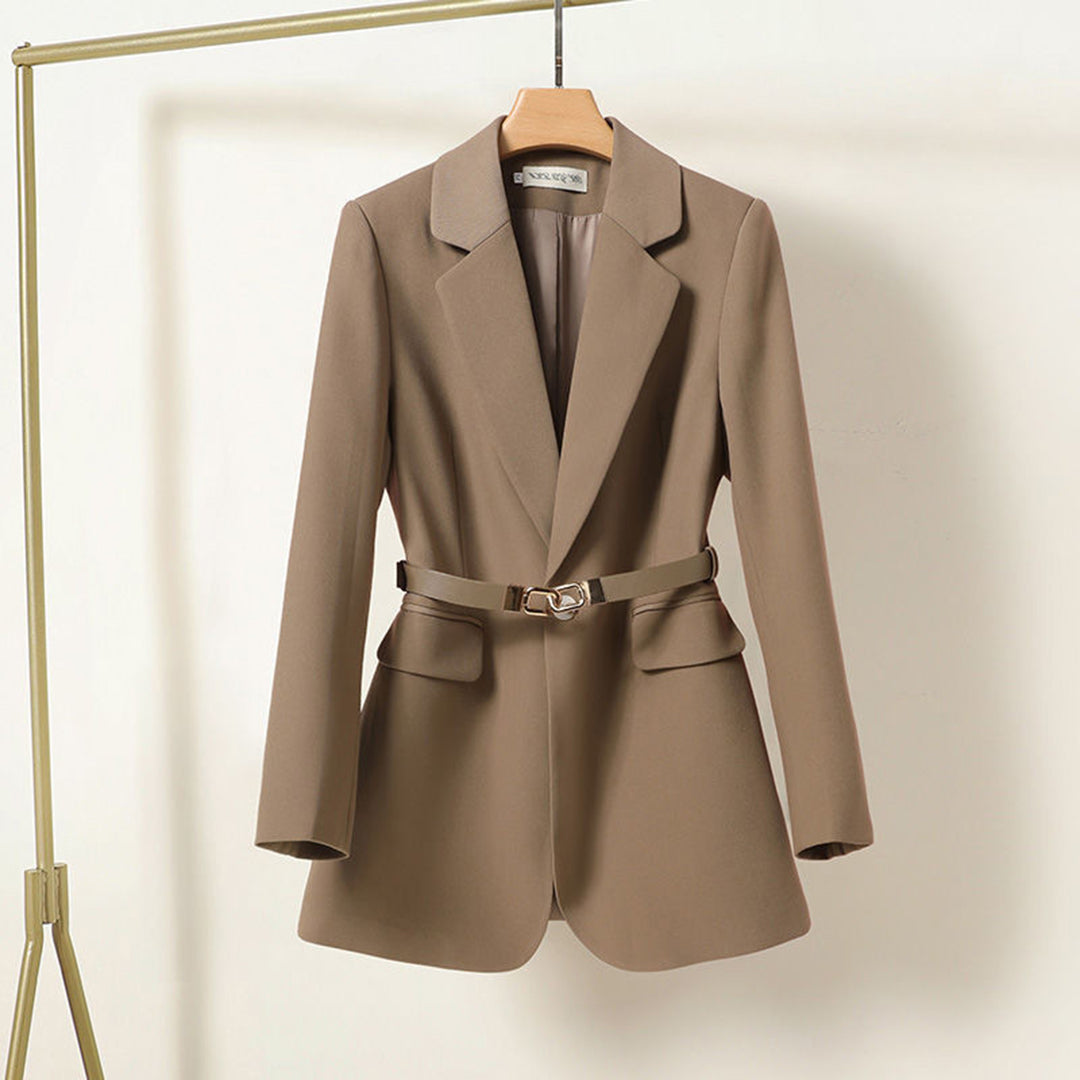 Damen Blazer mit Taillengürtel – Eleganter Business Look für Büro & Alltag