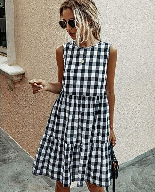 LHURA - Midikleid mit Rüschen