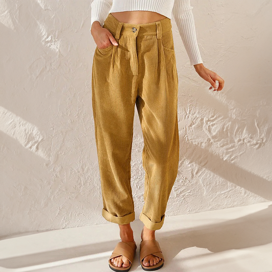 Elise | Casual corduroy pants for women