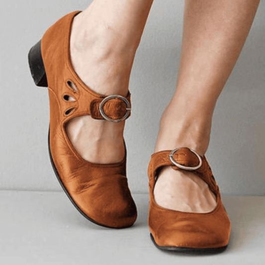 Bequeme Damen Mary Jane Schuhe – Retro Flats mit Riemchen & Schnalle für Alltag, Vintage-Outfits & Spaziergänge