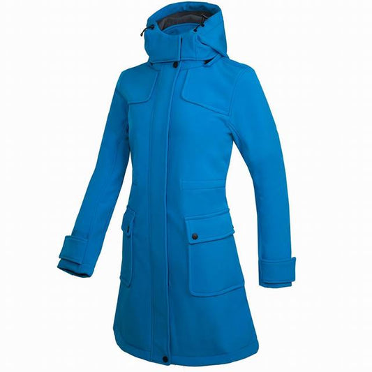 Klassische Lange Wasserdichte Outdoor Regenjacke mit Kapuze für Damen | Perfekt für Outdoor-Aktivitäten