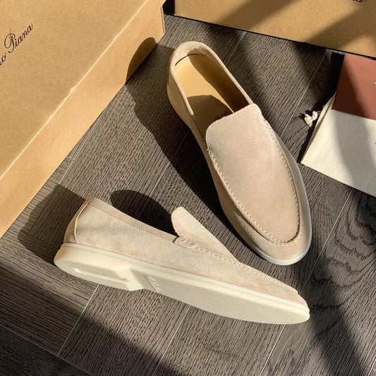 Elegante Herren Loafer aus Wildleder – Bequeme Slip-On Freizeitschuhe mit rutschfester Sohle