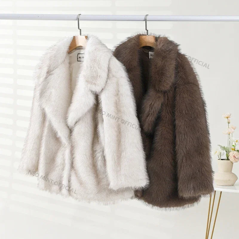 Jocelyn - Übergroße Winterjacke aus Pelz