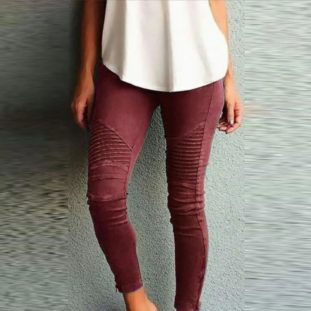 Roxanne - Elastische farbige Skinny Jeans