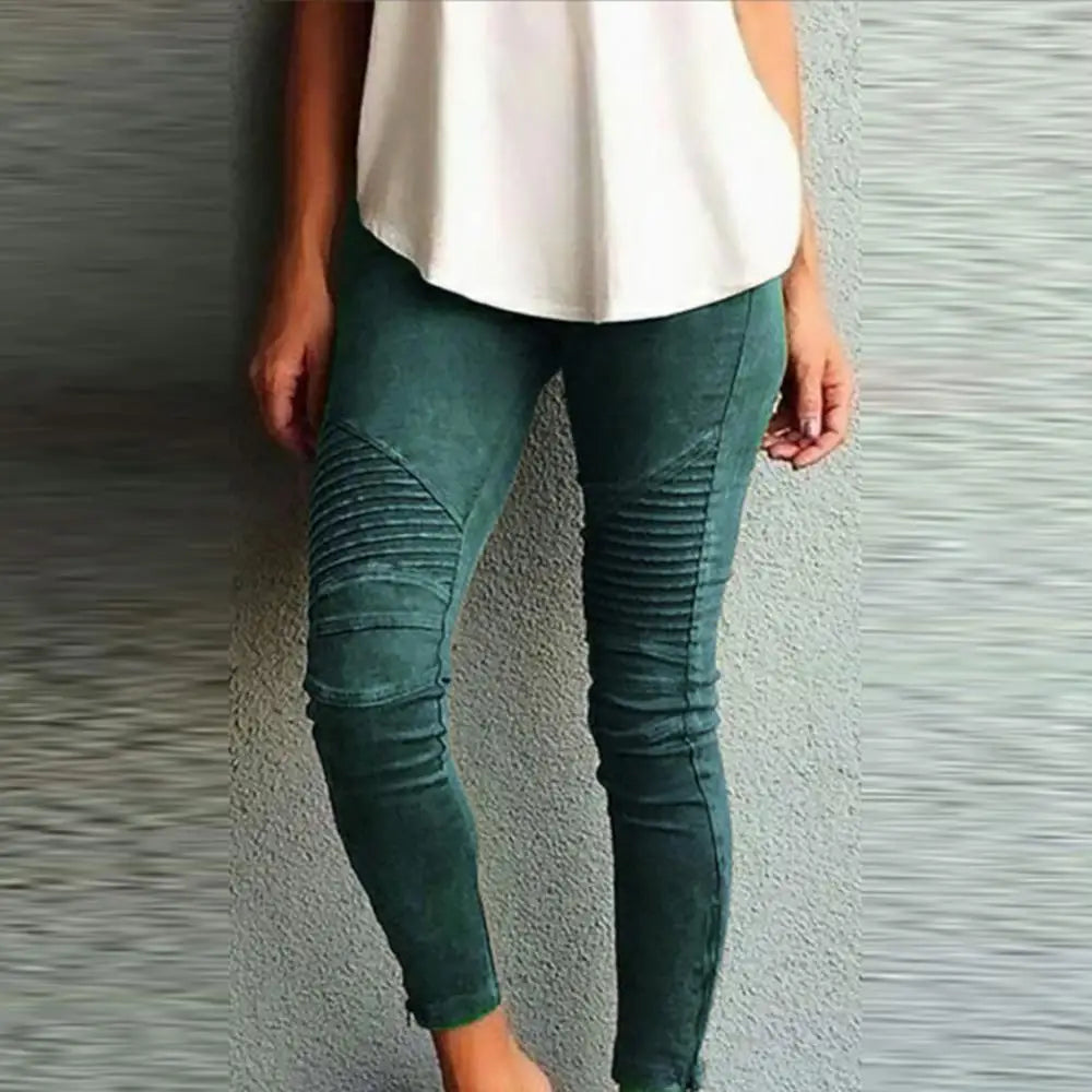 Roxanne - Elastische farbige Skinny Jeans