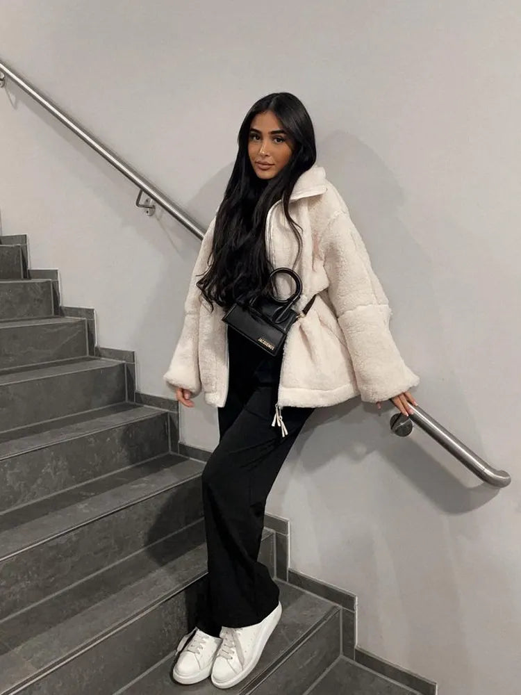 Raegan - Warme Teddyjacke