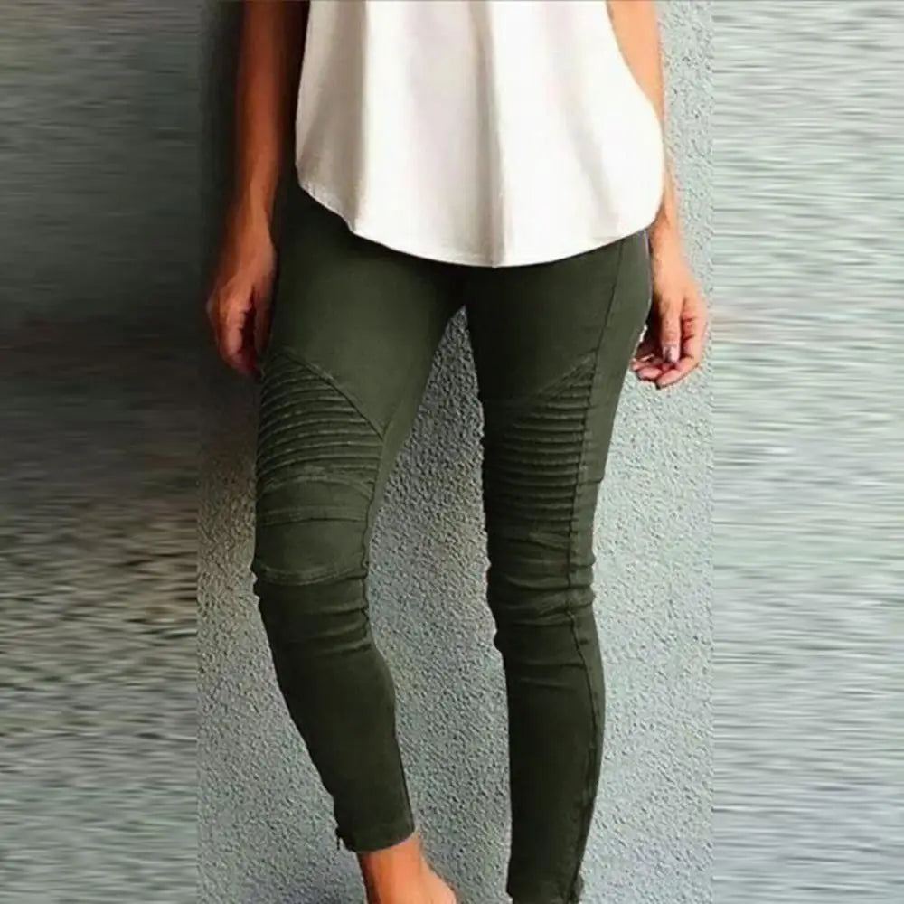 Roxanne - Elastische farbige Skinny Jeans