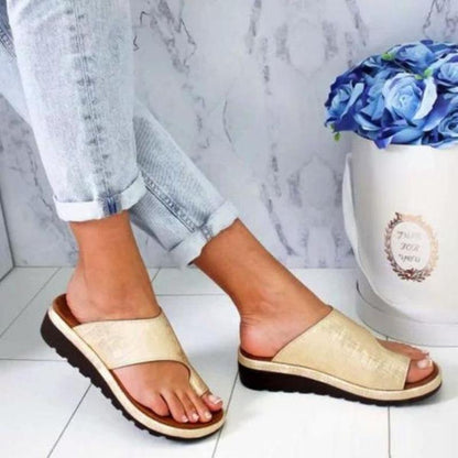 LIVA Damen-Sommersandalen aus umweltfreundlichem PU-Leder mit rutschfester Gummisohle