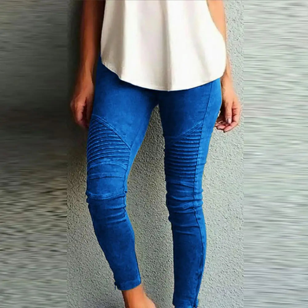 Roxanne - Elastische farbige Skinny Jeans
