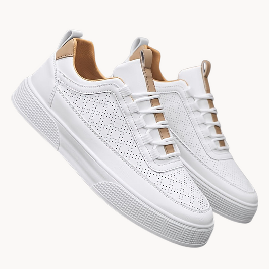 Minimalistische Herren Sneaker in Weiß – Bequeme Freizeitschuhe im Clean Look