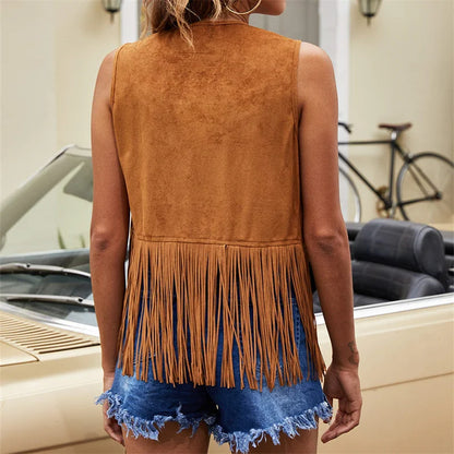 Ellie - vintage quasten chic weste