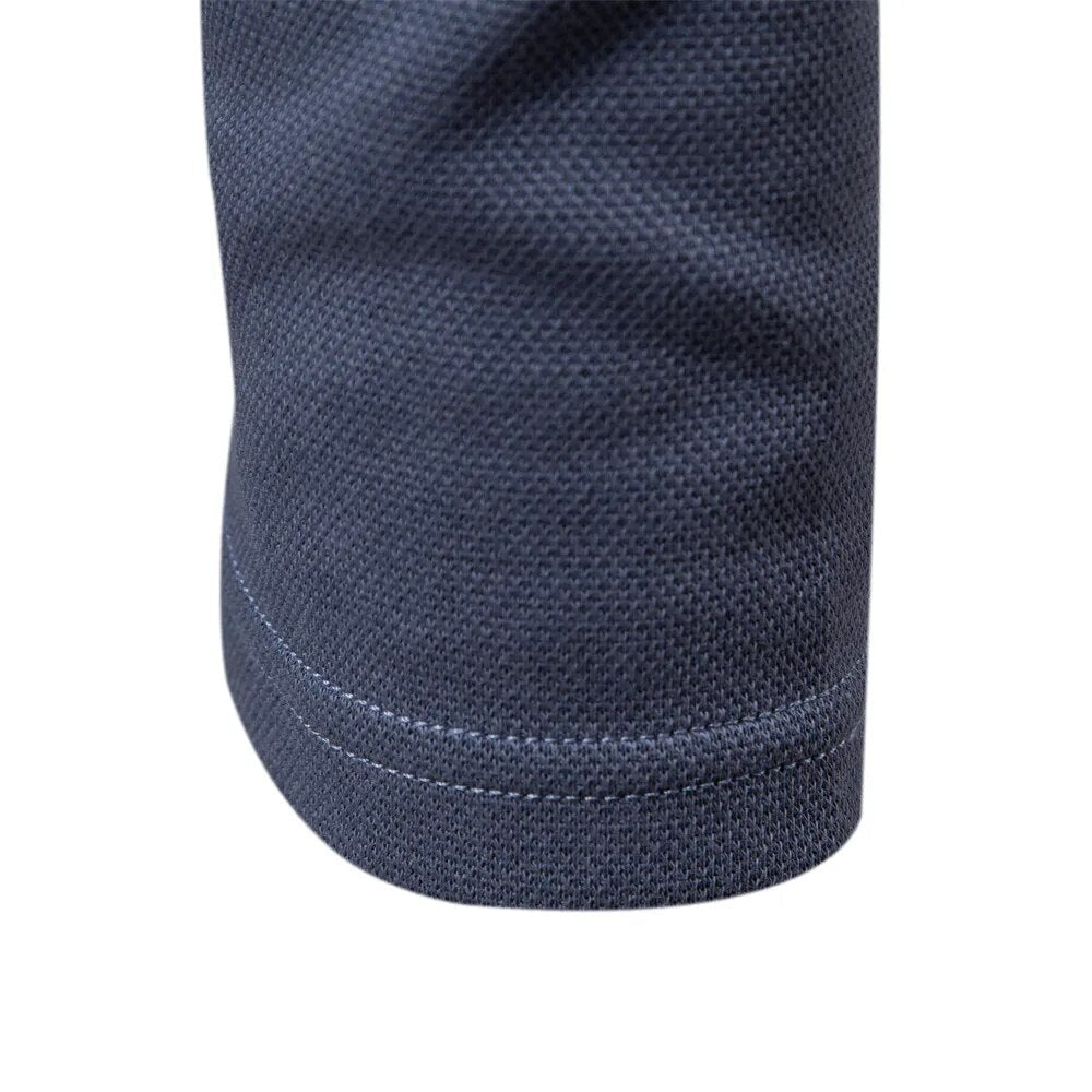 Langarm Poloshirt für Herren mit klassischem Kragen und stilvollem Schnitt – perfekt für Freizeit, Büro und Alltag