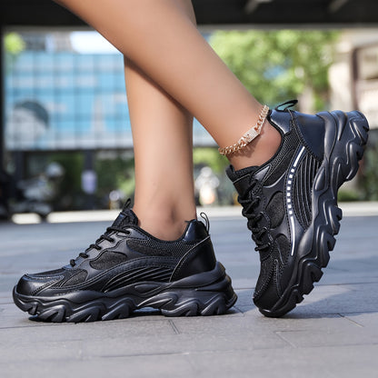 Elegante atmungsaktive Mesh-Plateau-Sneaker für Damen | Perfekt für Alltag