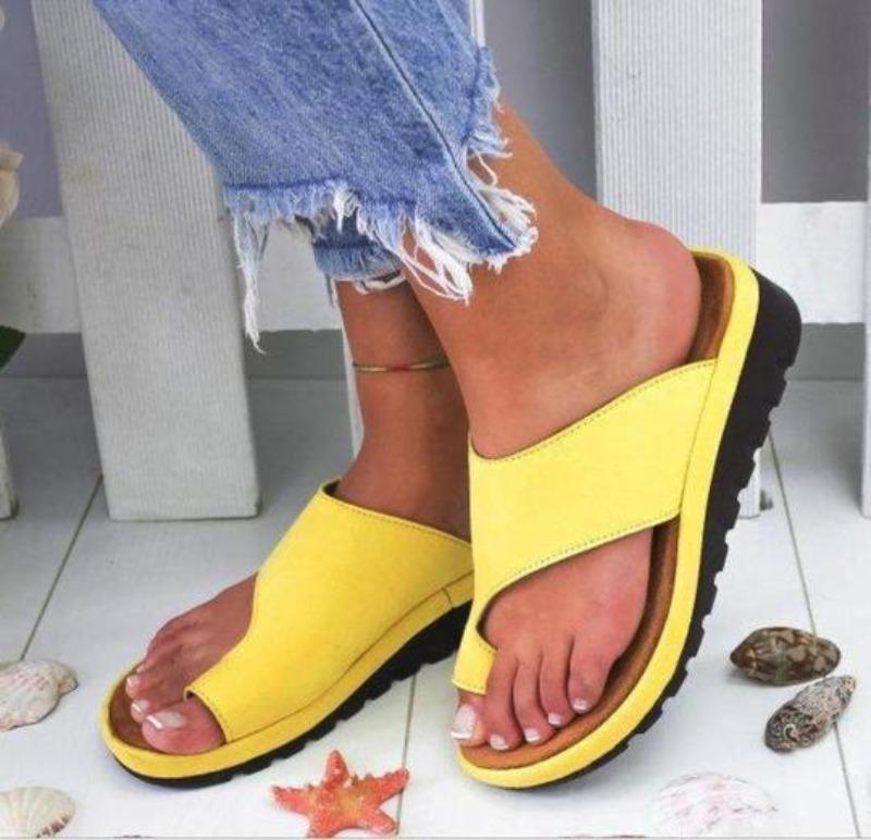 LIVA Damen-Sommersandalen aus umweltfreundlichem PU-Leder mit rutschfester Gummisohle