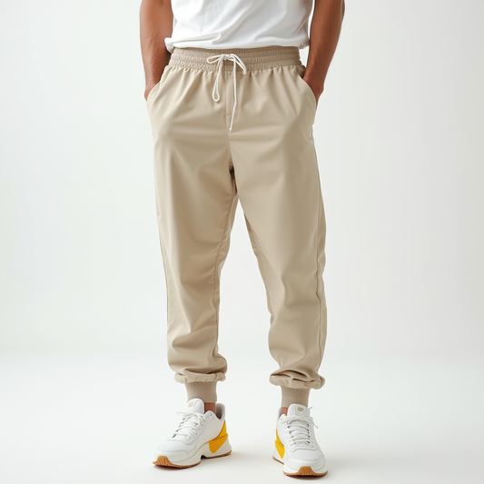 Bequeme Herren‑Joggerhose mit elastischem Bund und Bündchen
