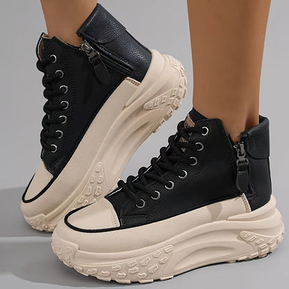 Lässige High-Top Plateau-Sneaker für Damen | Perfekt für Casual Days