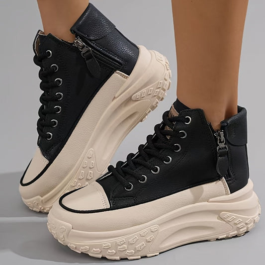 Lässige High-Top Plateau-Sneaker für Damen | Perfekt für Casual Days