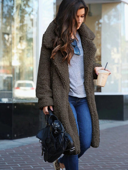 Madelon Versteckt Tasche Teddy Mantel