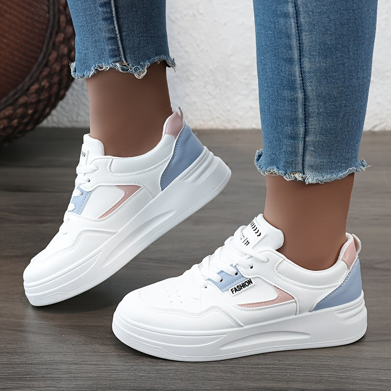 Stilvolle Colorblock Plateau-Sneaker für Damen | Perfekt für den Alltag