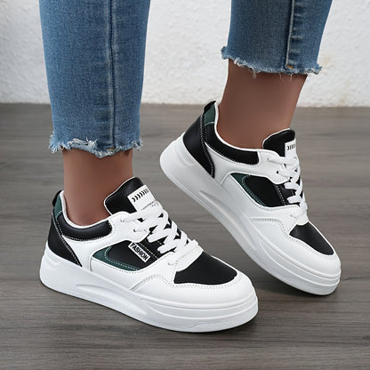 Stilvolle Colorblock Plateau-Sneaker für Damen | Perfekt für den Alltag